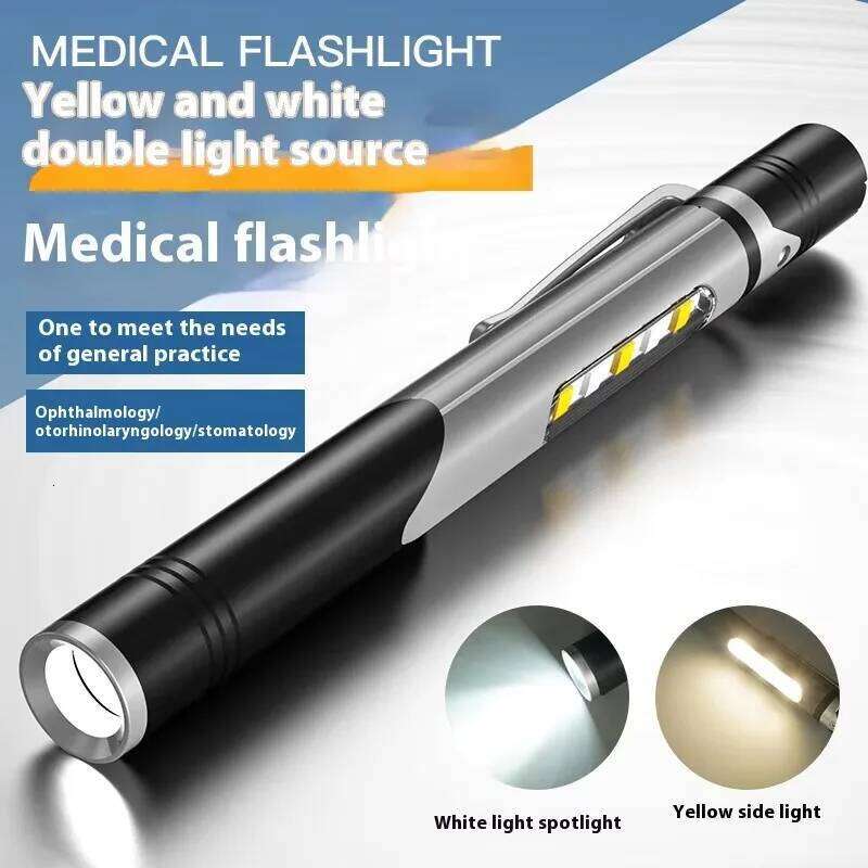 Emergency Medical Pen For Doctors First Aid Work Inspection LED Flashlight Professional Torch Lamp for Doctor Nurse Z260121
