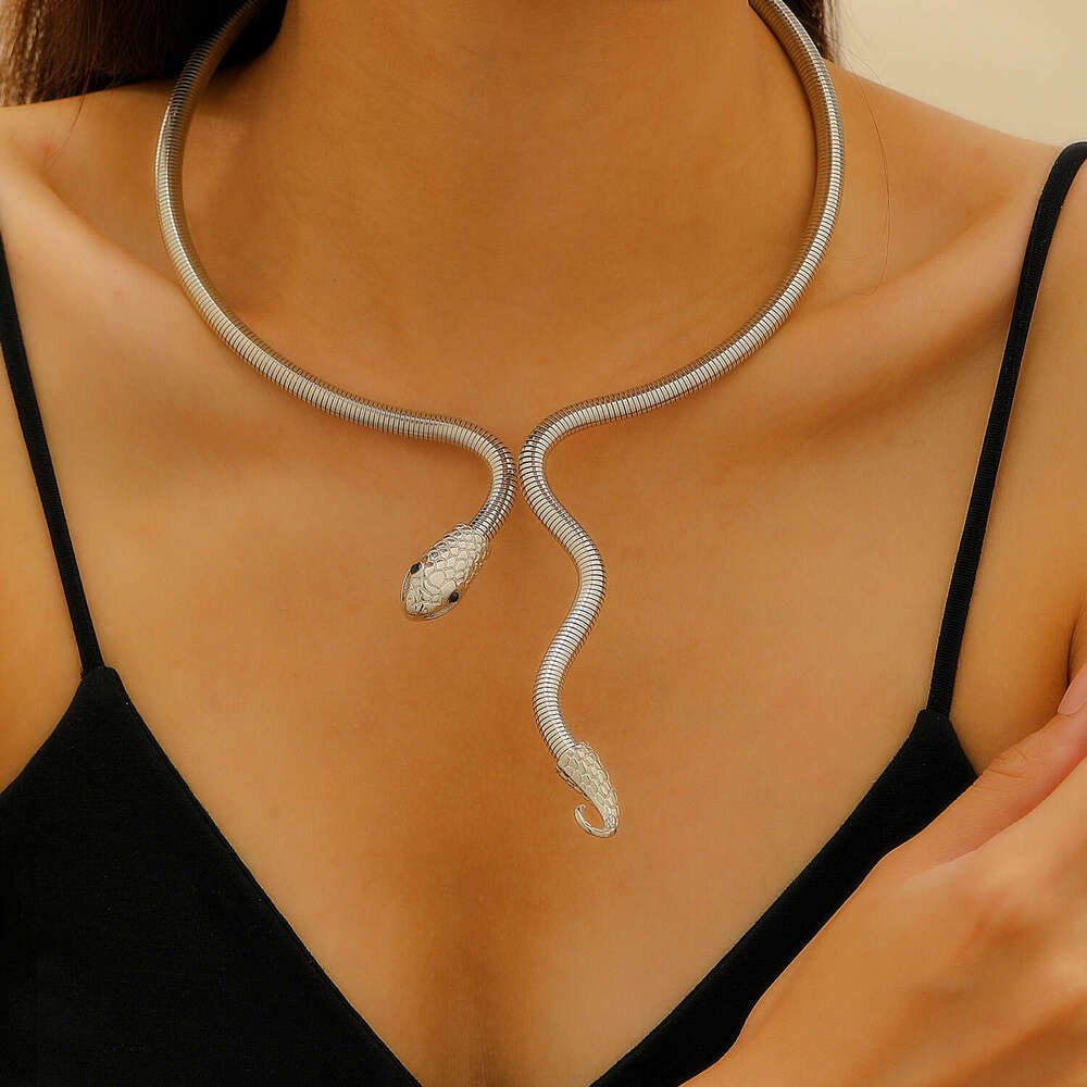Necklace for Women Womens Jewelry Non-Tarnish Alloy Minimalist Snake Choker Punk Hip-Hop Clavicle Chain Trendy Daily & Party Wear Jewelry