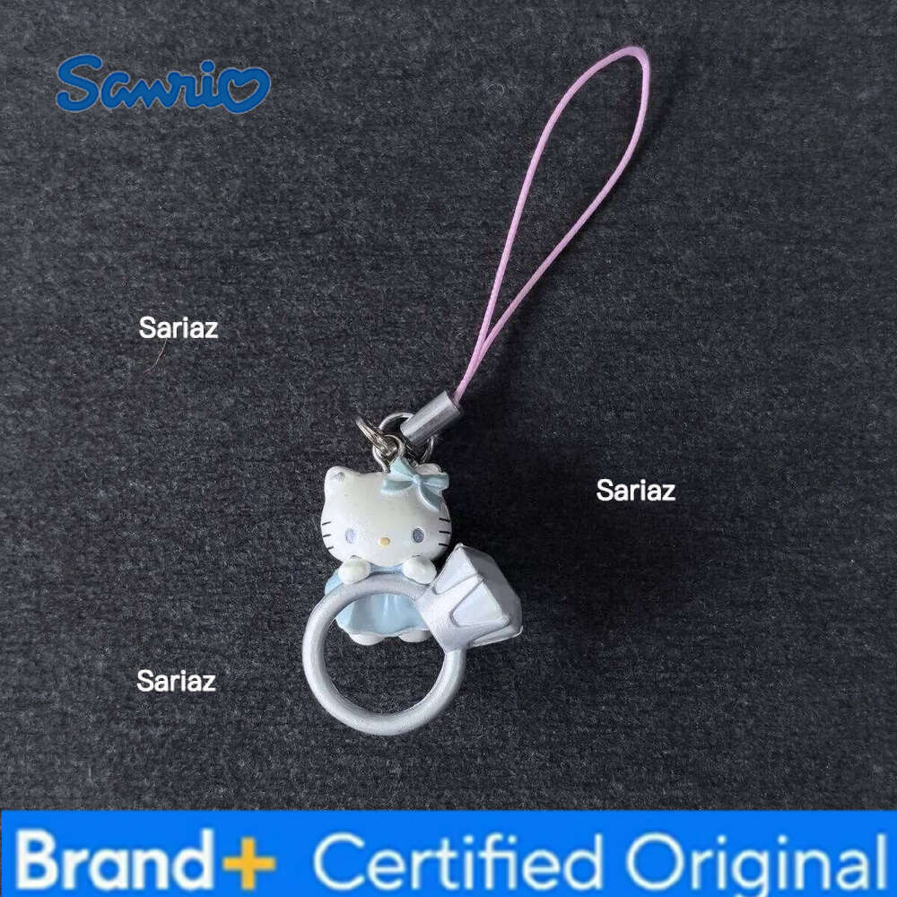 Sanrio Vintage Pink Heart Lock Pendant Accessories Kawaii Japanese Charm Shell Angel Wings Devil Hello Kitty Keychain Gifts H260121
