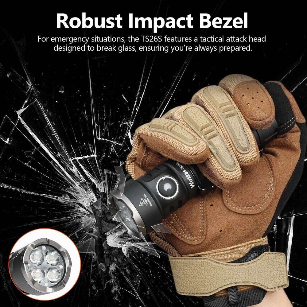 Wurkkos TS26S EDC Flashlight 3100LM Rechargeable Powerful Torch 21700 LED Work Lamp Portable Light with Magnetic Tail Cap Z260121