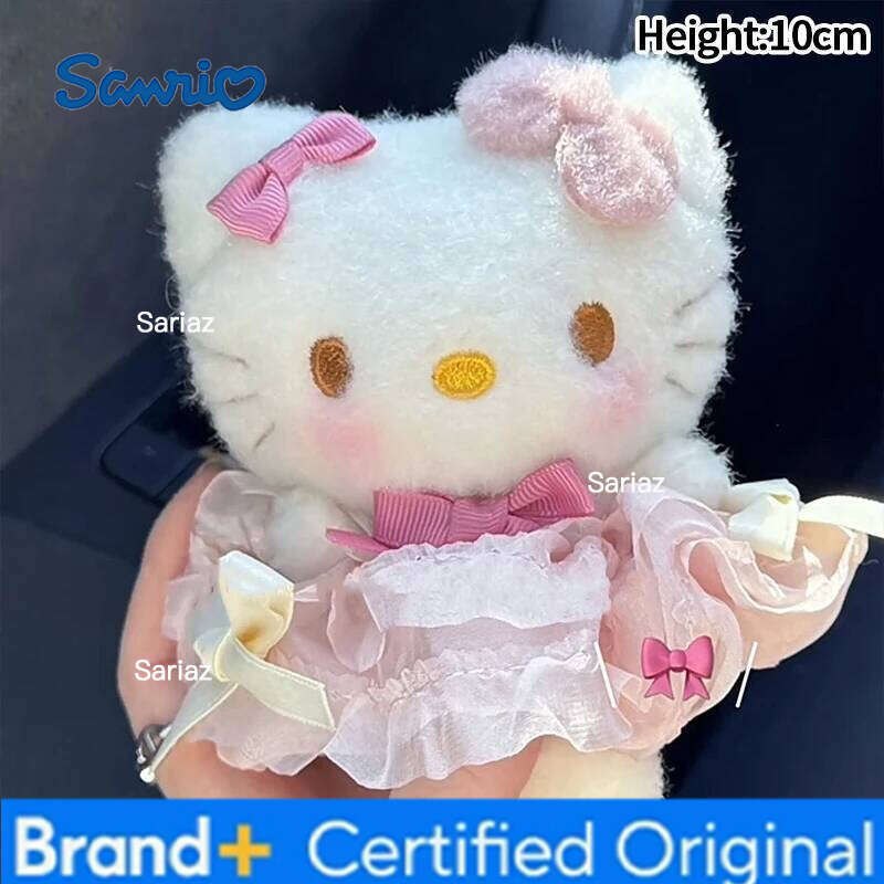 Sanrio Hello Kitty Keychain Backpack Cute Plush Doll Car Key Ring Decor Hanging Pendant Charms Girl Party Gifts H2601211