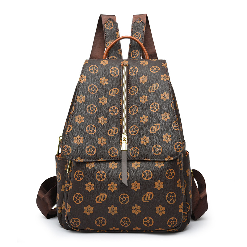 Free Shipping New Minimalist Print Design Backpack Large Capacity Fashion Versatile Women Casual Backpack