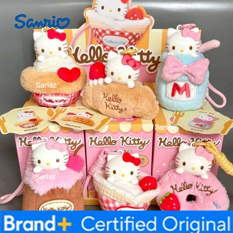 Sanrio Hellokitty Sweet Workshop Series Fragrant Pendant Blind Box Mystery Cartoon Cake Decor Toys Gifts for Kids H260121
