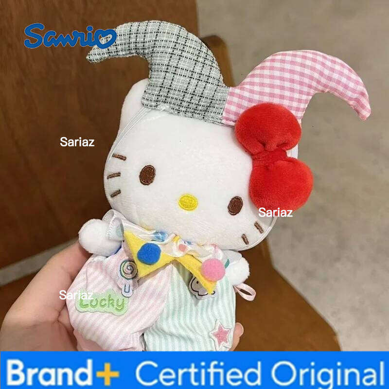 Sanrio New Miniso Hello Kitty Keychain Kawaii Christmas Plush Doll Ins Korean Cartoon Anime Friends Birthday Gift H260121