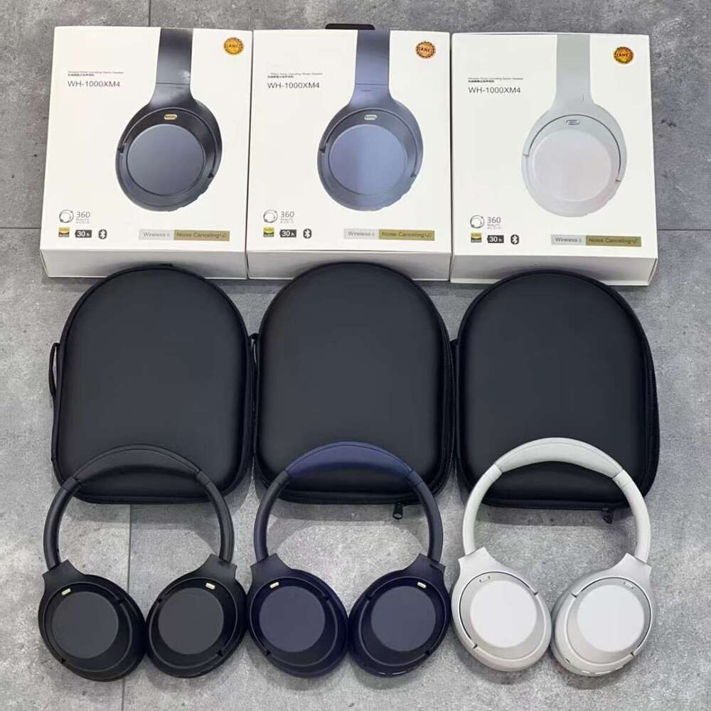 New Active XM4ANC Over-Ear Wireless Bluetooth Leather Case Call Noise Cancelling Headphones