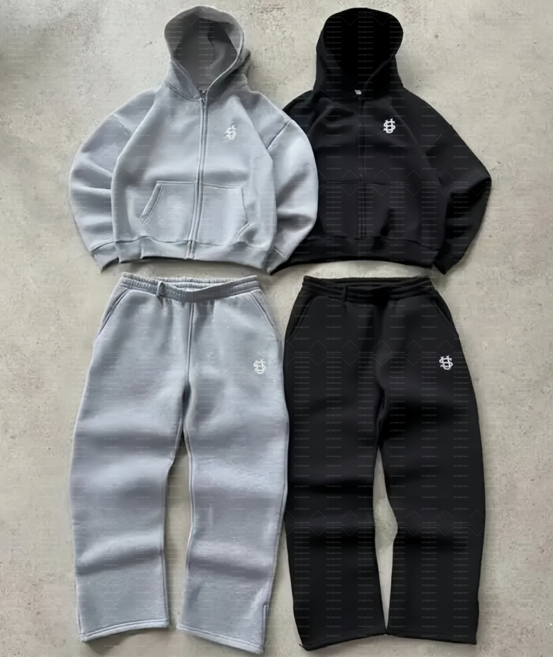 25ss Men's Tracksuits Letter Embroidery Zip Baggy Casual Pants Suit Harajuku Fashion Women Retro Hoodies Couple Sweatshirt Unisex Sweatpants s-2xl