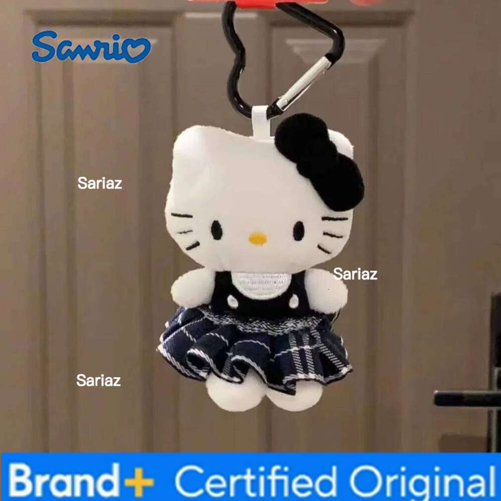 Sanrio Cute Hellokittys Keychain Anime Cartoon Kitty Cat Plush Hanging Key Chain Backpack Accessories Pendant Girl Gifts H260121