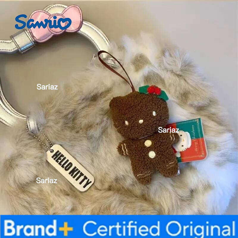 Sanrio Miniso Snario Christmas Hello Kitty Pendant Kawaii Gingerbread Man Plush Doll Ins Korean Cartoon Anime Friends Birthday Gift H2601211