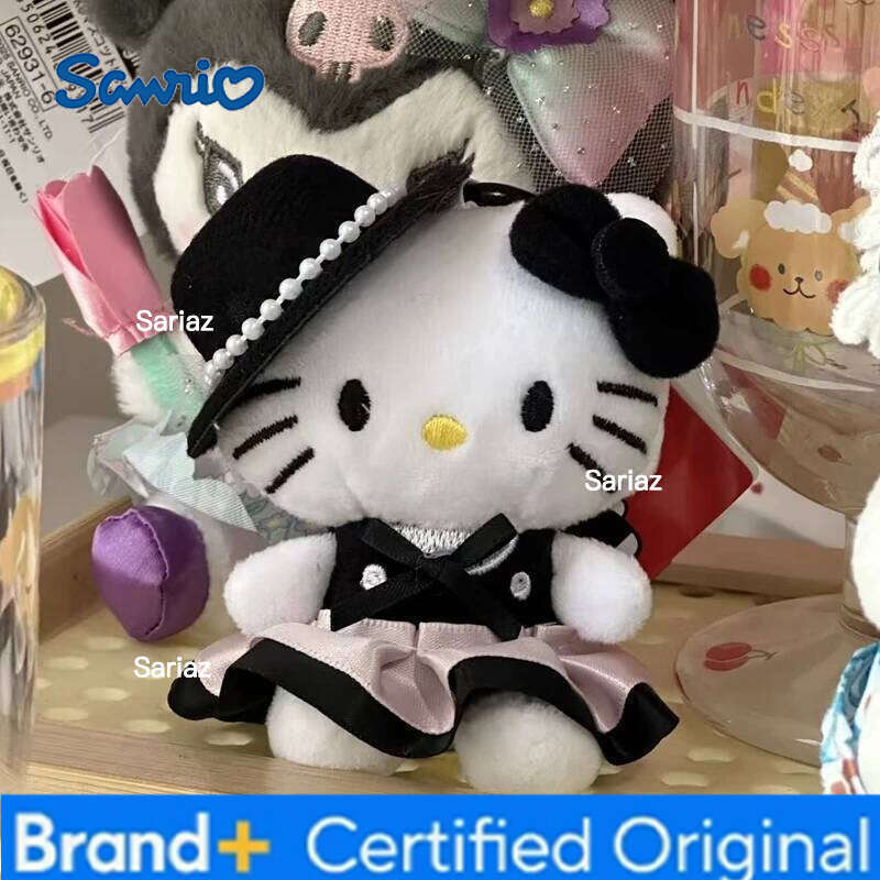 Sanrio Cartoon Hello Kitty Keychains Kawaii Backpack Pendant Key Ring Charms Fans Favor Christmas Women Girl Gifts H260121