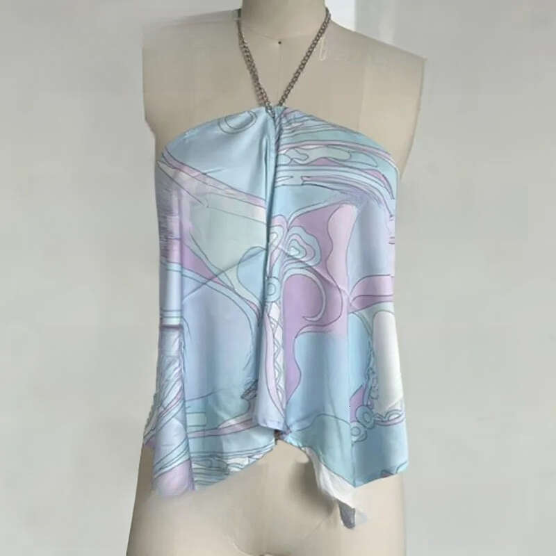 Designer's luxurious color blocked camisole dress, sexy backless vest dress, summer beach resort birthday evening gown