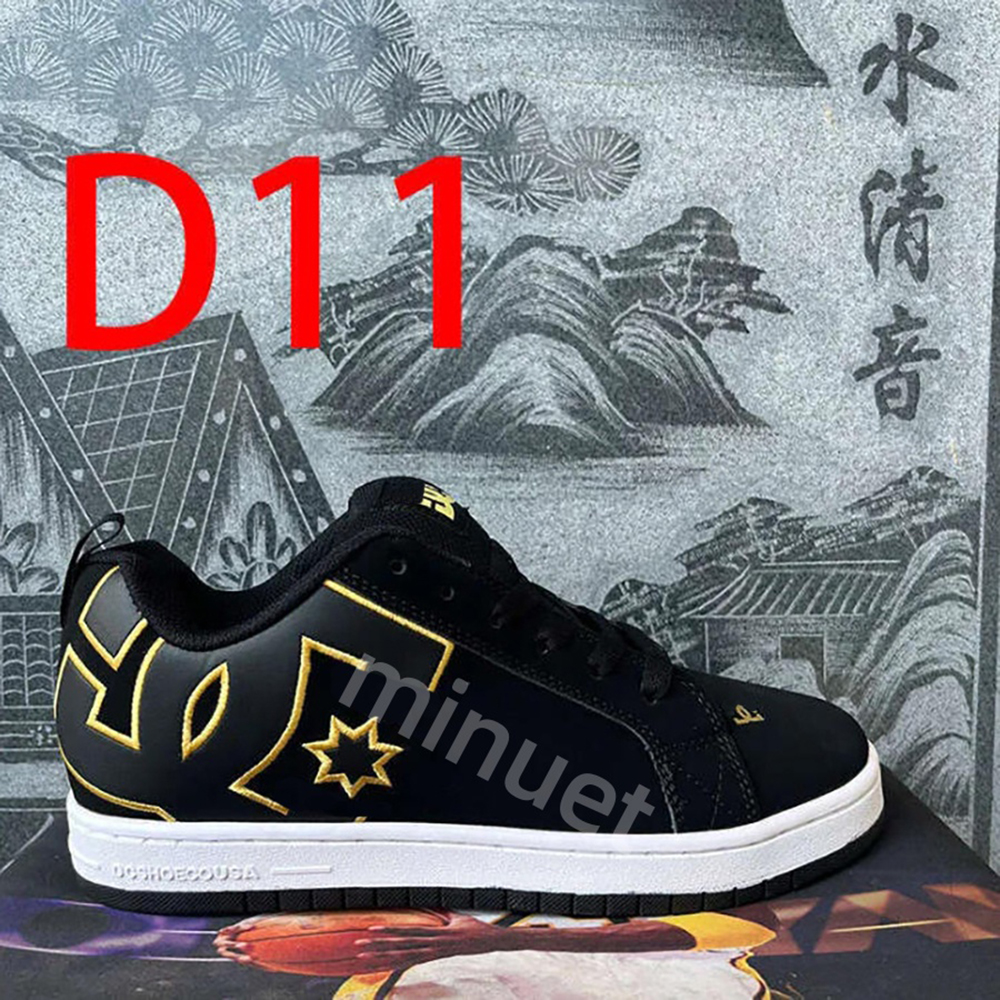 Dc Shoe Designer Formal Shoes Mens Sneaker Womens Trainer Trendy Casual Shoes Denim Canvas Leather Fashion Thick Platform Height Increase Size 36-45 45D