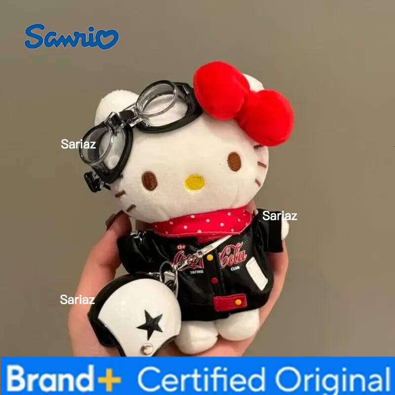 Sanrio Cartoon Anime Hello Kitty Bag Cute Creative Kt Plush Doll Decoration Car Keychain Pendant Girl Festival Gift H2601211