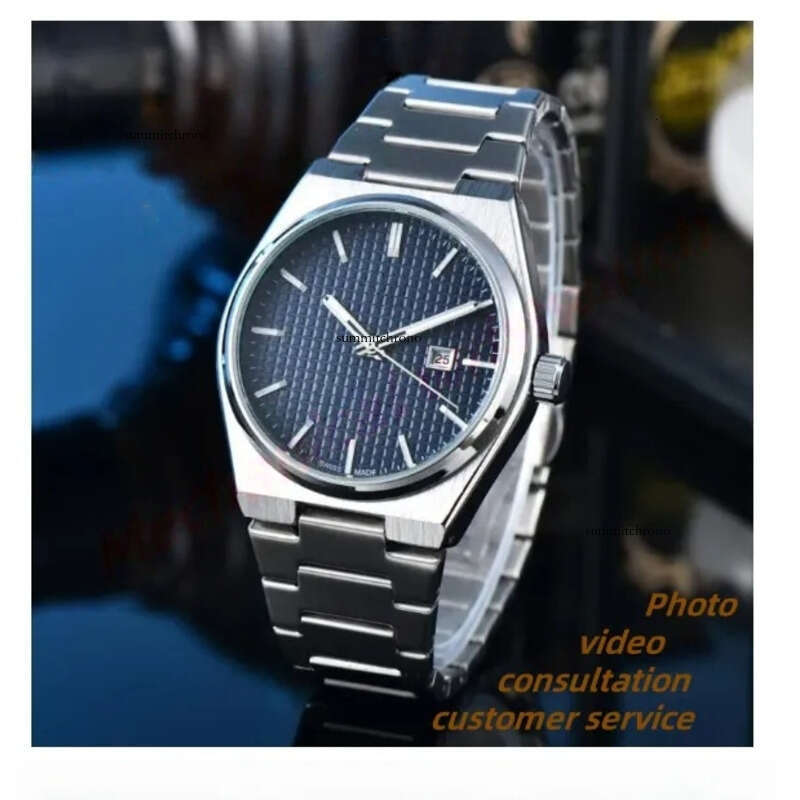 Top Three Pin 1853 Fully Automatic Mechanical Sports Steel Strap Men's Fashion PRX Designer Watch 40/35mm Super Player af