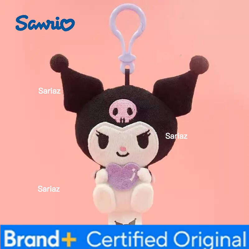 Sanrio Hello Kitty Bag My Melody Plushies Kuromi Cinnamoroll Pompom Purin Plush Pendant Doll Kids Birthday Gifts H260121