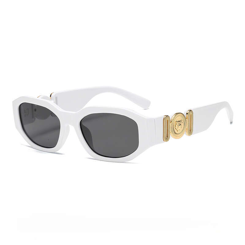 UV400 Protection Sunglasses Women, New Personality Small Square Frame Polygon, Human Head Detail , for Street Style & Gift