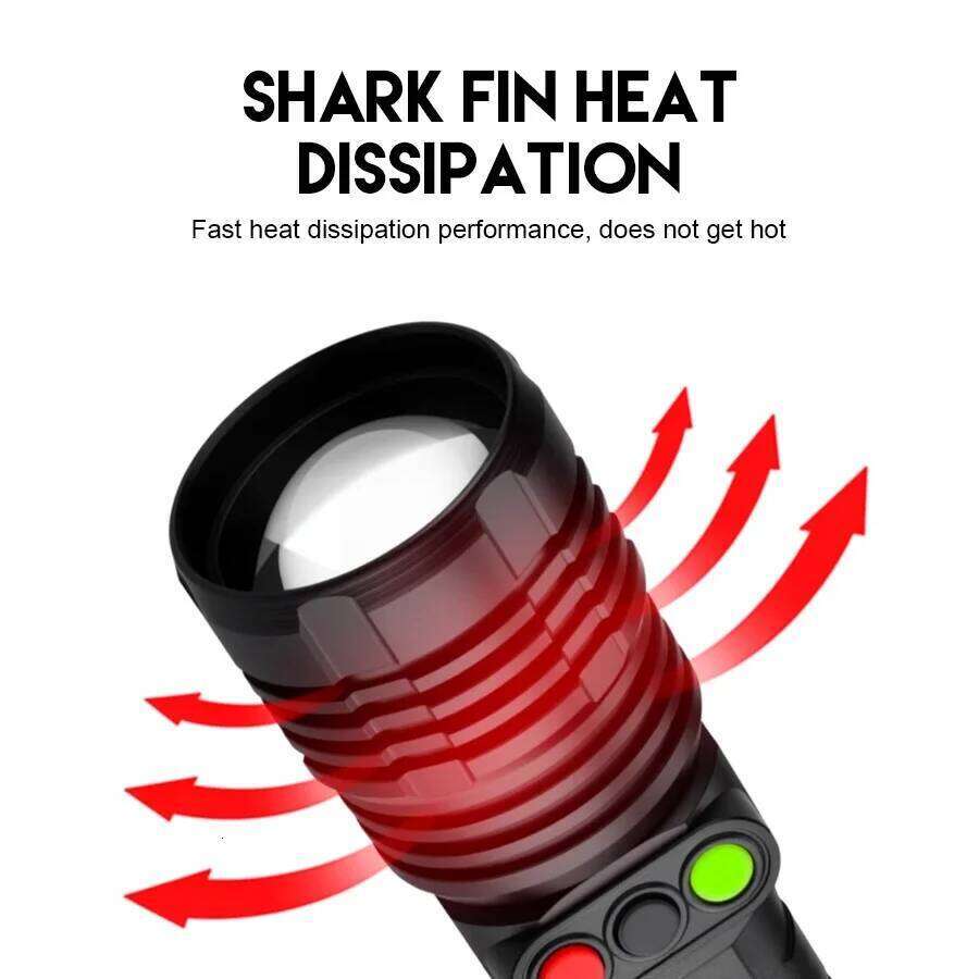 Rechargeable Flashlights Multi-Light Sources Led Flashlight With Built-in Battery Torch For Fishing Hunting Camping Lanter Z260121