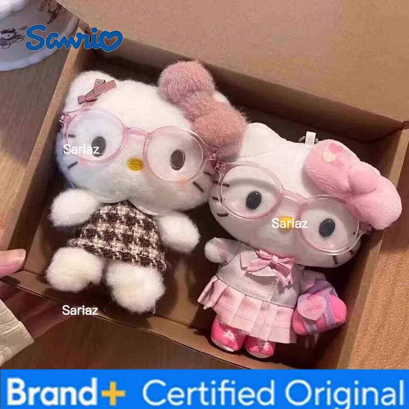 Sanrio Floral Dress Christmas Tree Hellokitty Plush Kitty Cat New Year Decoration Birthday Gift Backpack Pendant H260121