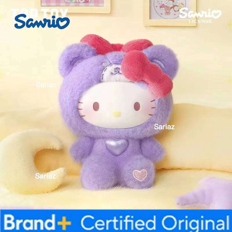 Sanrio TopToy Hellokitty Teddy Pajamas Series Vinyl Blind Box Trendy Bag Pendant Ornaments Decorative Children'S Toys For Birthday Gift H260121