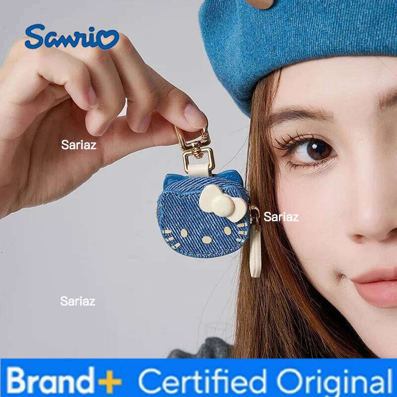 Sanrio Hello Kitty Creative Leather Bag Keyring Kawaii Kt Cat Keychain Fashion Clothing Accessories Birthday Christmas Gifts H260121