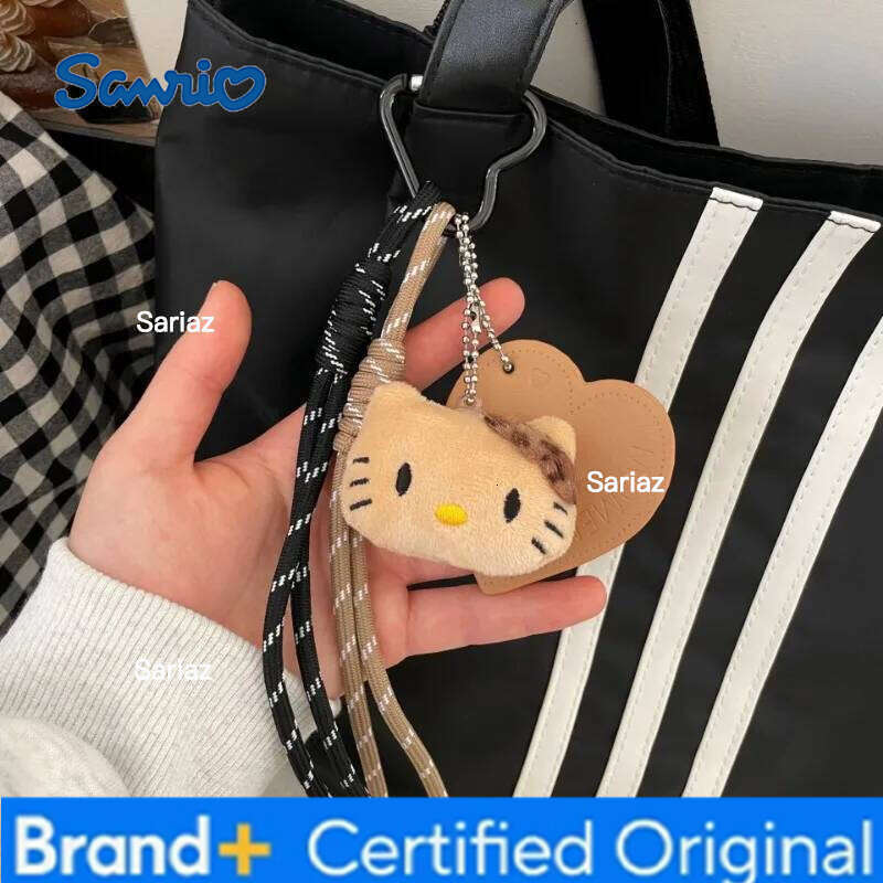 Sanrio Kawaii Hello Kitty Cute Plush Toy Backpack Pendant Cartoon Keychain Girl Anime Festival Birthday Gift H260121