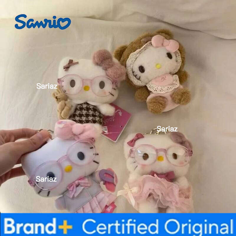 Sanrio HelloKitty Keychain Scarf Dress Up Girl Birthday Gift Multi size Hello Kitty Plush Toy Home Cartoon Pillow H260121