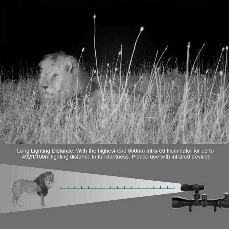 IR 850nm/940nm Infrared Hunting Radiation Night Vision light Zoomable Tactical Flashlight Torch Waterproof Lamp Z260121