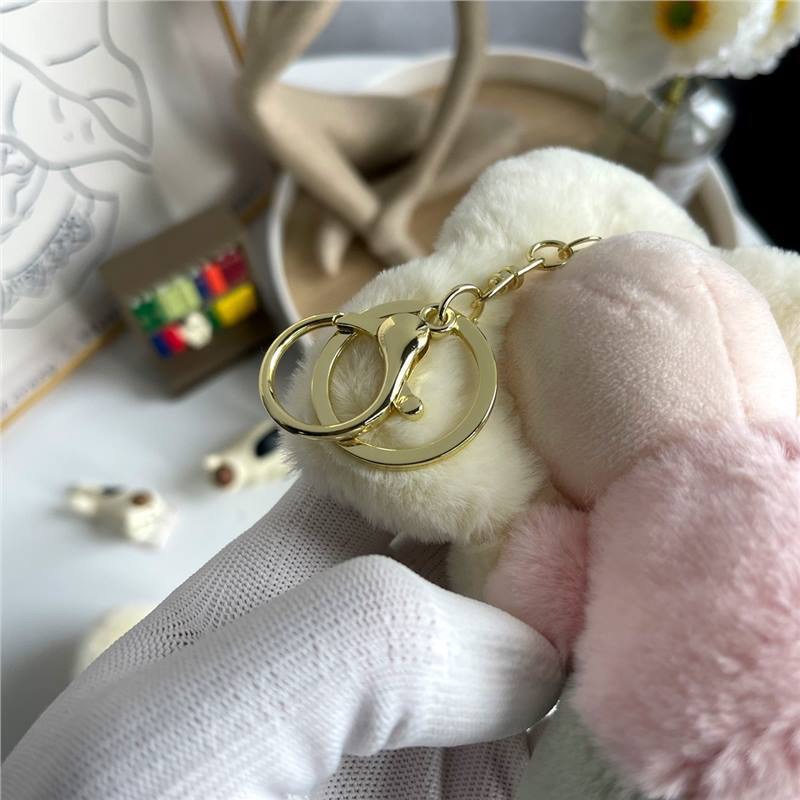 Cute Sunflower Plush Keychain Women's Bag & Car Charm Soft Stuffed Doll Pendant for Backpacks Accessories