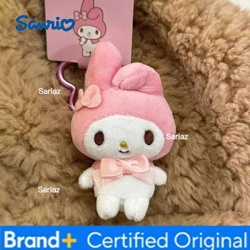 Sanrio Kawaii s Sweet Plush doll Keyring Cartoon My Melody Stuffed Toys Pendant cute pink Sheep Piano Keychains Gifts H260121