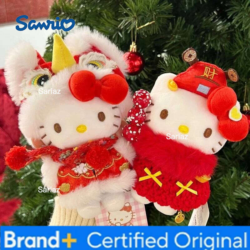 Sanrio Anime Hello Kitty cosplay cross-dressing plush pendant PP cotton stuffed doll Kawaii keychain cute accessories holiday gift H260121