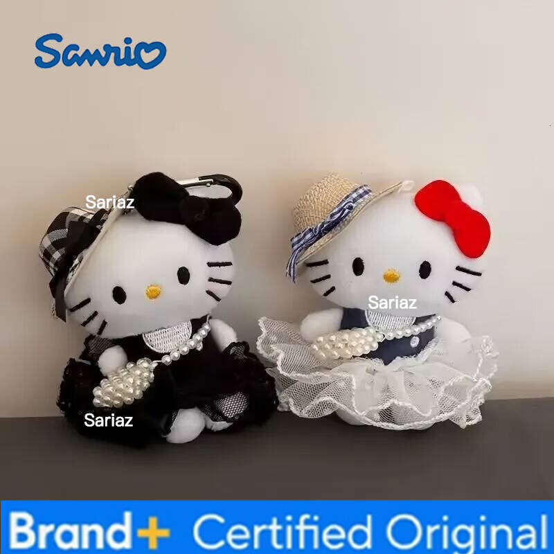 Sanrio Hello Kitty Super Cute Junior KT Cat Plush Bag Keychain Couple Best Friend Girl Birthday Christmas Gifts H260121