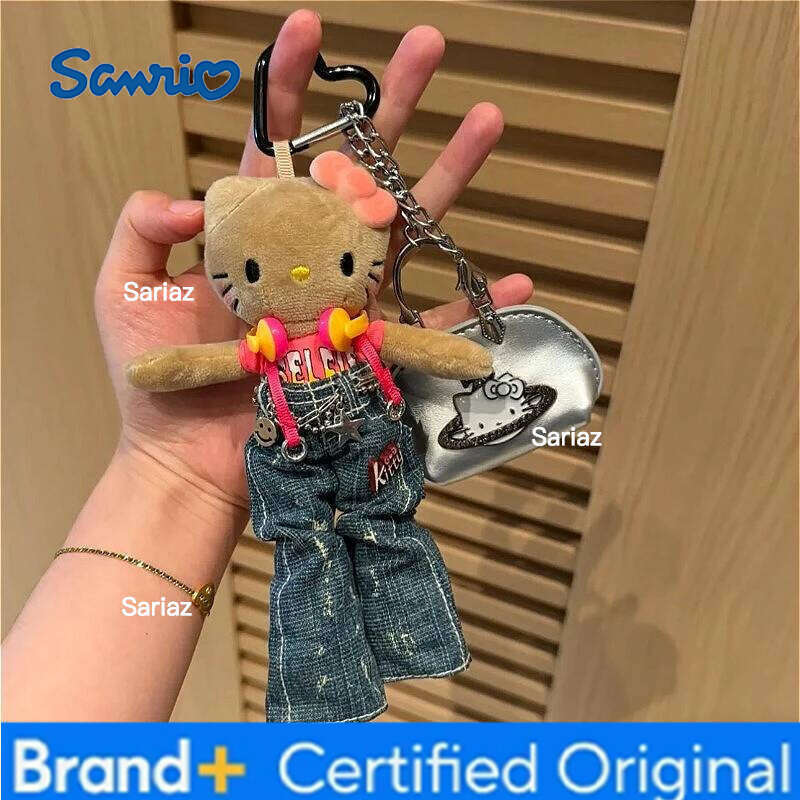 Sanrio New Plush Hello Kitty Long Leg Series Autumn/Winter Cute Bag Pendant Car Hanger Keychain Best Friend Gift H260121