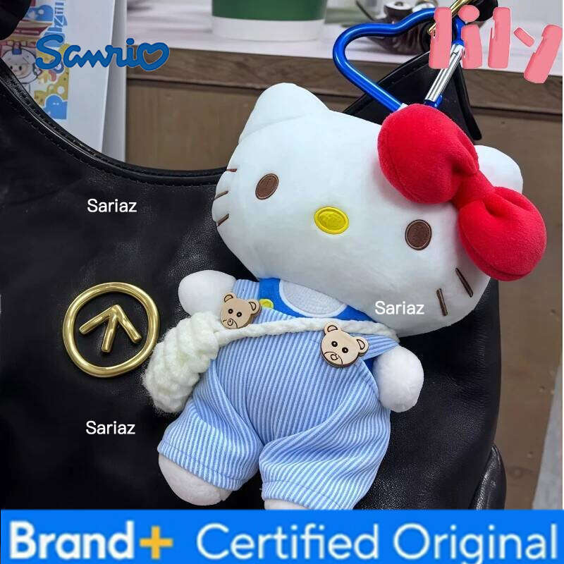 Sanrio Toy Cute Plush Bag Kt Cat Doll Keychain Pendant Cotton Filled Soft Skin Friendly Fabric Birthday Gift H260121