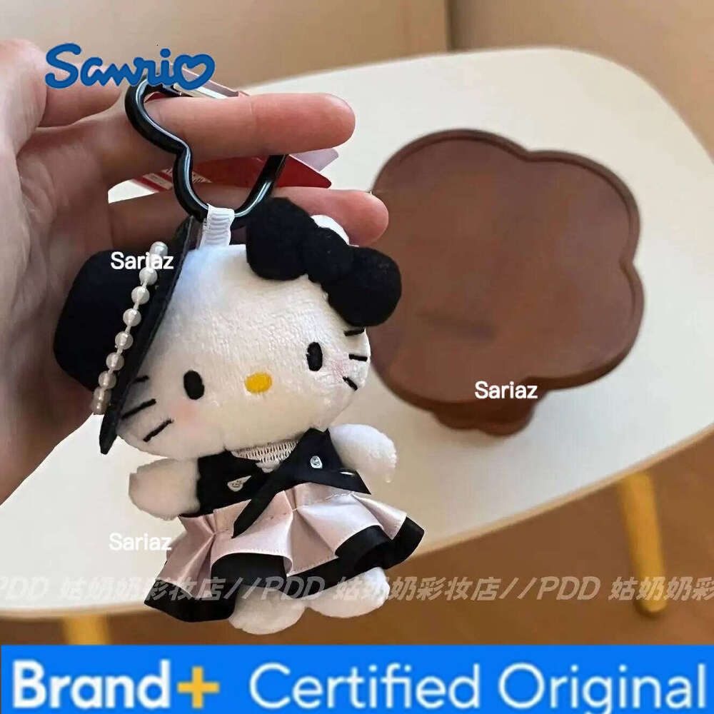 Sanrio Cute Hellokitty Keychain Anime Cartoon Kitty Cat Plush Hanging Key Chain Backpack Accessories Pendant Girl Gifts H2601211
