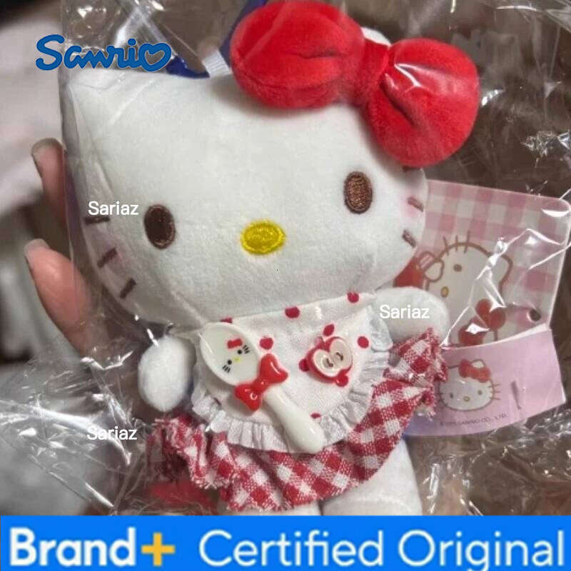 Sanrio Popular Angel KT Cat Girl's Bag Plush Toy Cute Small Pendant Doll Keychain Hanging Decoration Cotton Filling Gift H260121