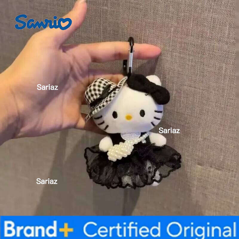 Sanrio Hello Kitty Super Cute Junior KT Cat Plush Bag Keychain Couple Best Friend Girl Birthday Christmas Gifts H260121