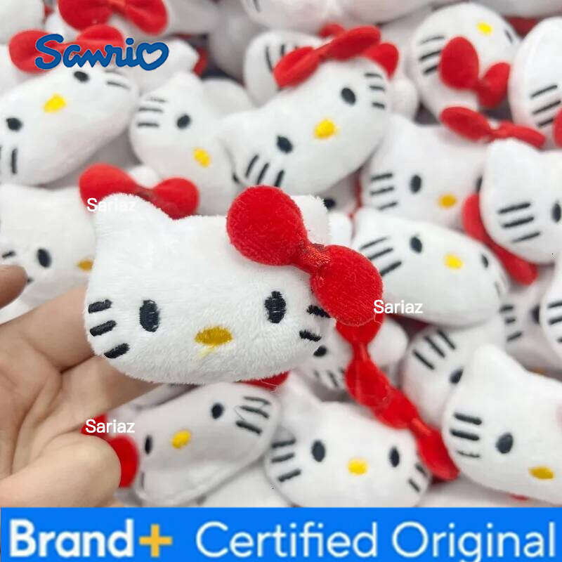 Sanrio Cartoon Anime Cute HelloKitty Plush Doll Handmade DIY Brooch Hairpin Keychains Bag Hat Shoes Socks Accessories Material H260121