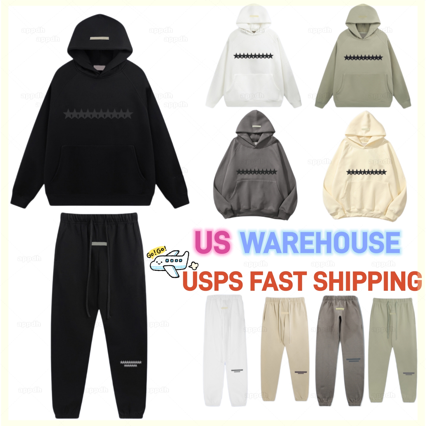 us warehouse Mens hoodie Hip Hop Streetwear man womens designers Skateboards Hoodys Street Pullover Sweatshirt Clothes