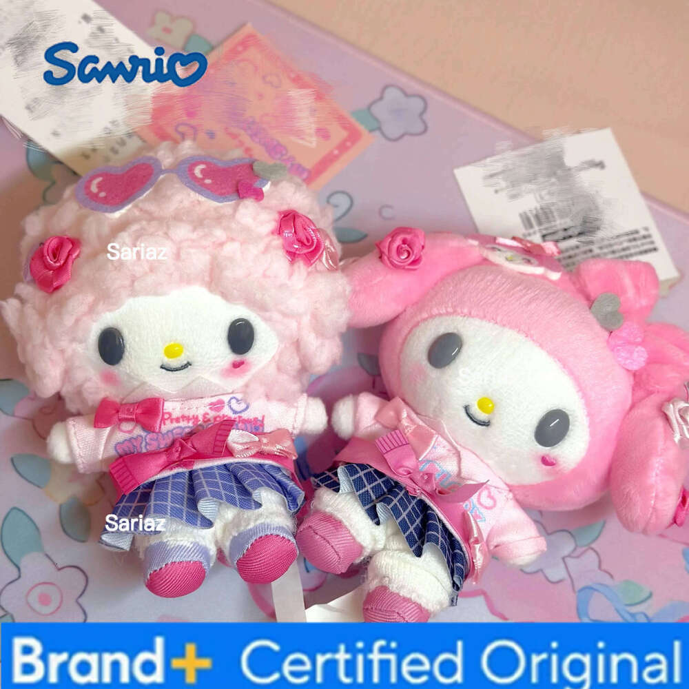 Sanrio s Heisei Shining University Gen 2 Plush Toy Keychain Melody Kuromi Piano Spicy Girl Decoration Bag Charm Girly Bestie Gift H260121