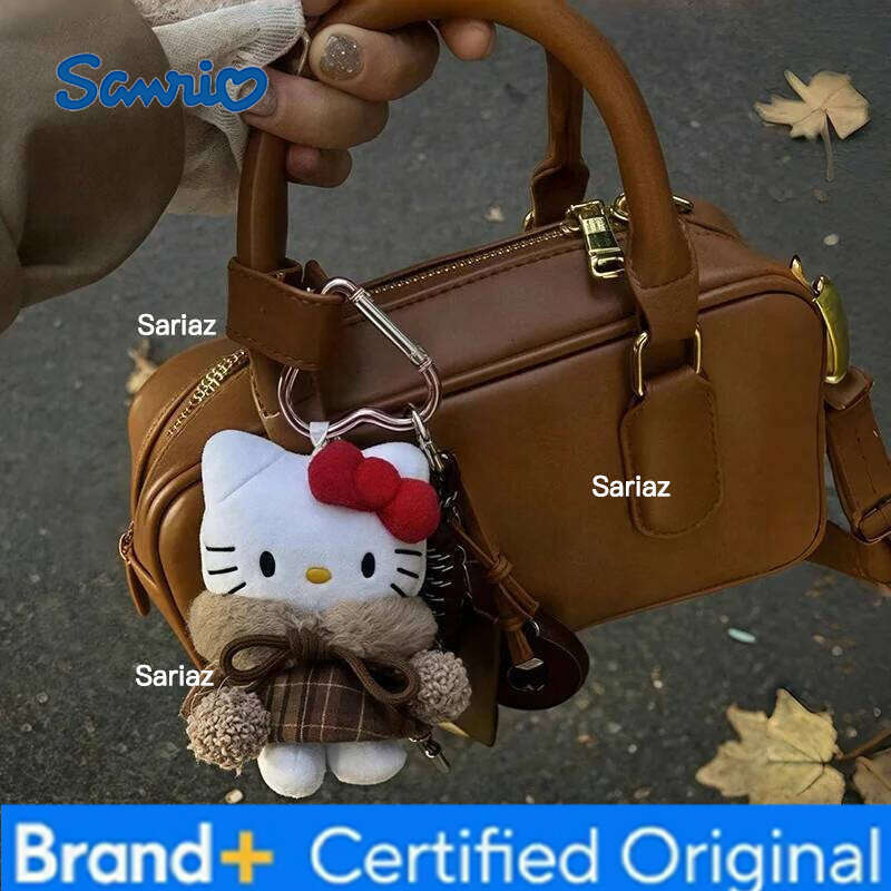 Sanrio Cartoon Hello Kitty Keychains Kawaii Backpack Pendant Key Ring Charms Fans Favor Christmas Women Girl Gifts H260121