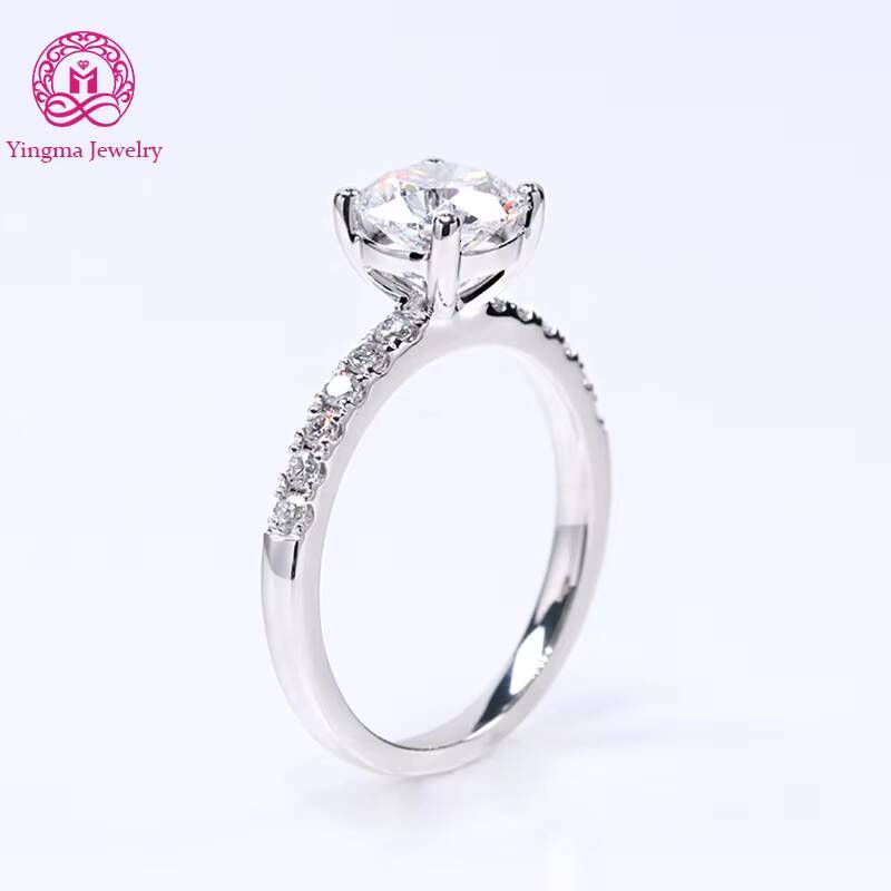 Light Luxury 15CT D VVS2 Lab Diamond Ring 14K 18K Solid White Gold Lab Grown Diamond Engagement Wedding Ring with IGI Cert