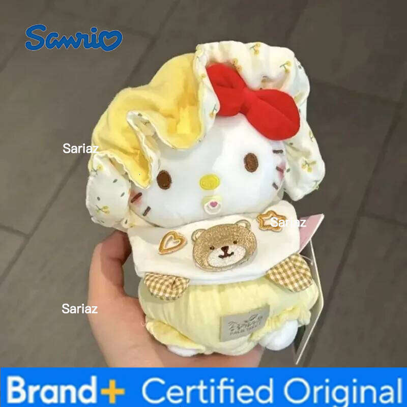 Sanrio Lovely Hello Key Chain Cartoon Cute Kitty Plush Doll Bag Pendant Backpack Diy Decoration Christmas Day Gift H260121