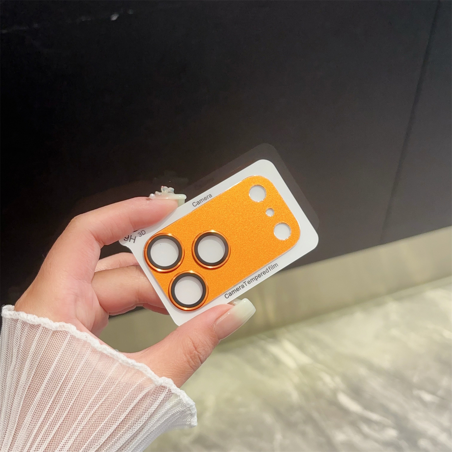 For iPhone 17 Air Pro Max 9H HD Aluminum Metal Ring Camera Lens Cover Tempered Glass Protector Brushed Armor All-in-One AR AF Clear Lens Coverage Prot