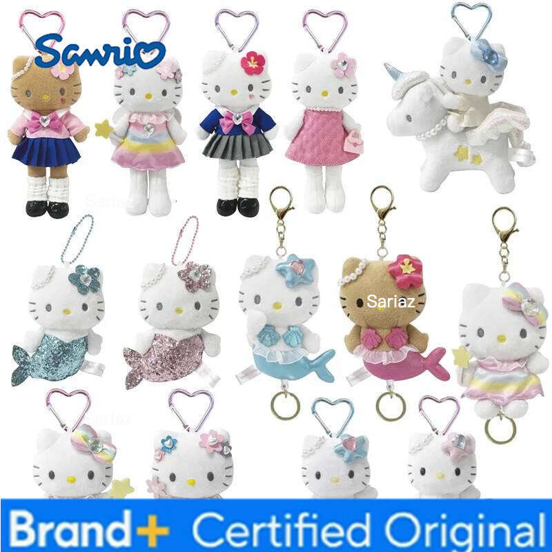 Sanrio Unicorn Kitty 10-13CM Pendant Keychain Plush Doll Toy H260121