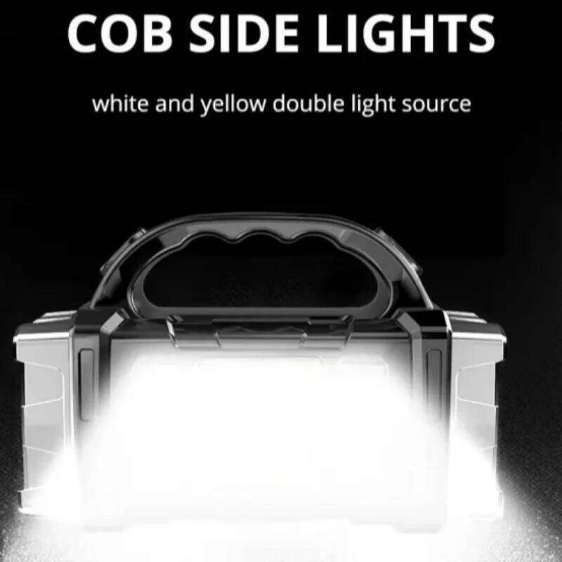 New Upgrade Rechargeable High Solar LED COB Flashlight With Power Bank Waterproof Multifunctional Hand Lamp For Outdoor Z260121