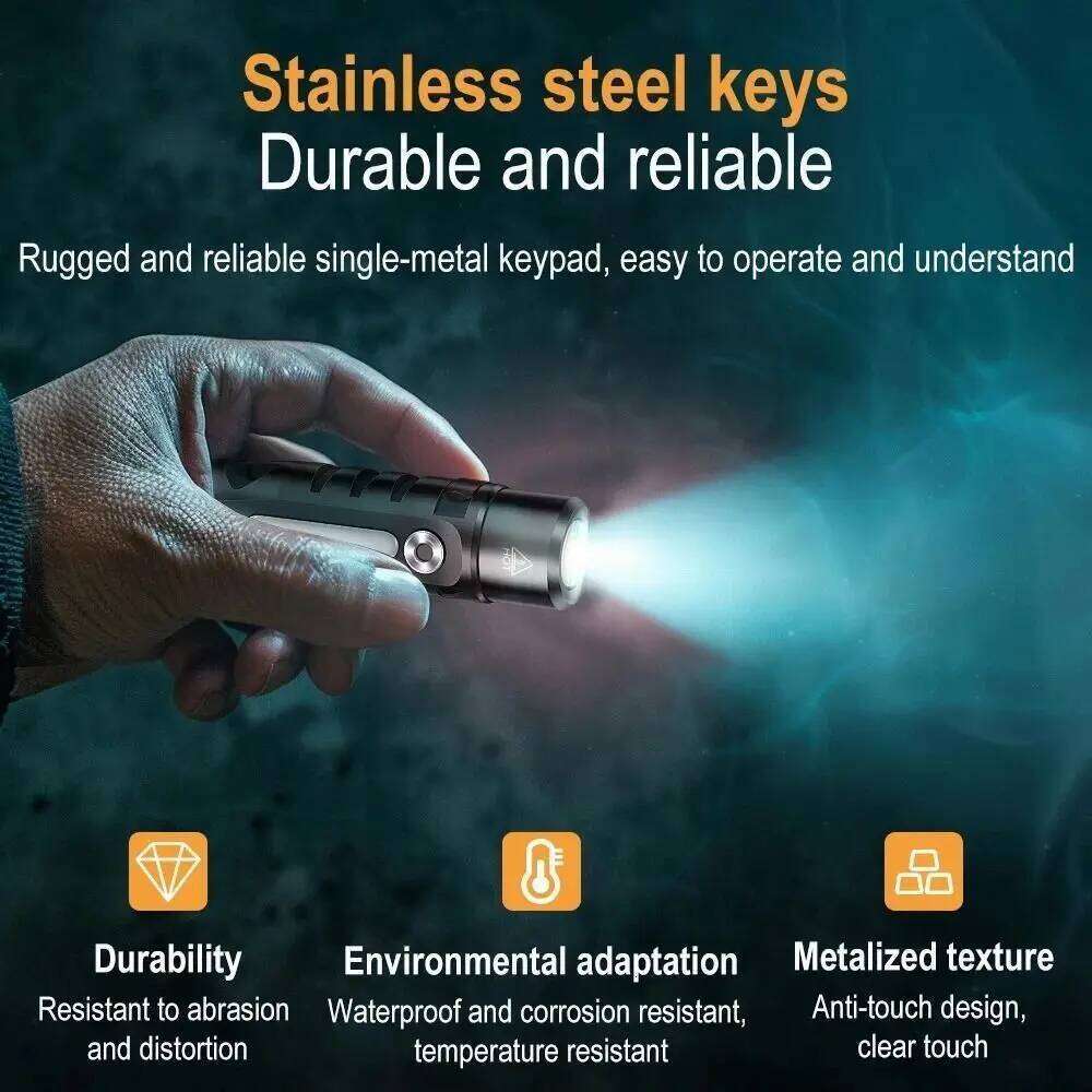 Multi-Light Source Mini Keychain Super Bright Tail Magnet Strong Light Flashlight Waterproof Aluminum Alloy Z260121