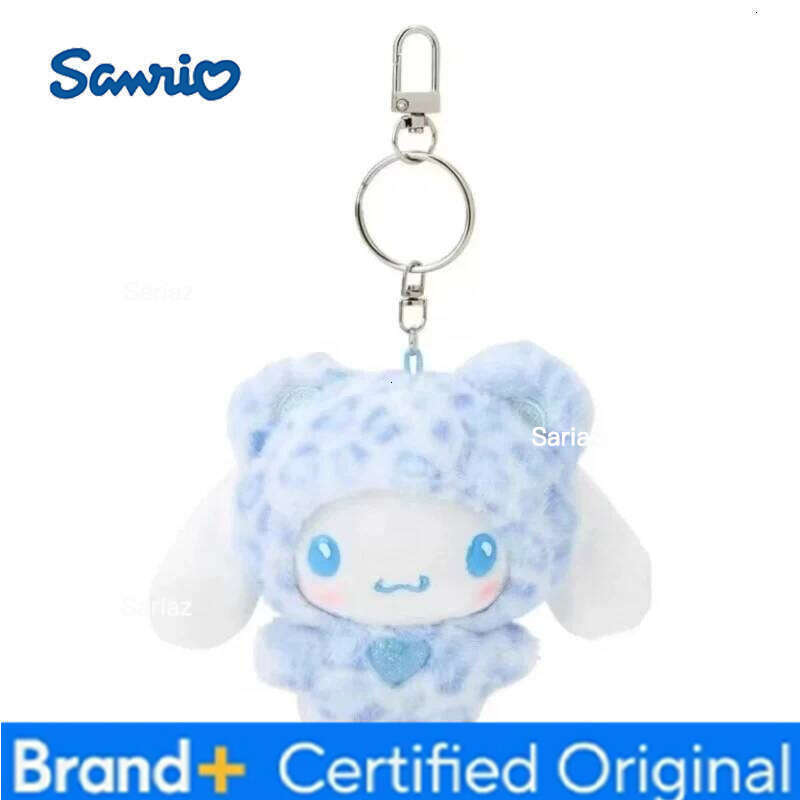 Sanrio Hellokitty Keychains Cute Leopard Print Design Creative Broccoli Cat Doll Bags Decorations For Christmas Souvenir Gifts H260121