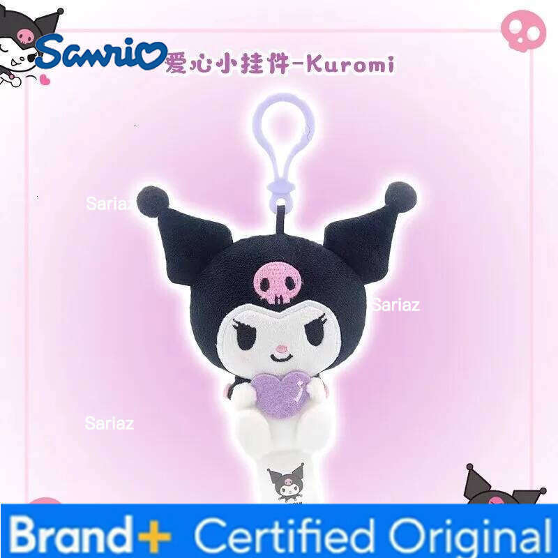 Sanrio Hello Kitty Kuromi Melody Pachacoo Cinnamoroll Stuffed Pendant Cute Plush Toys Keyring Anime Keychain Birthday Gift H260121
