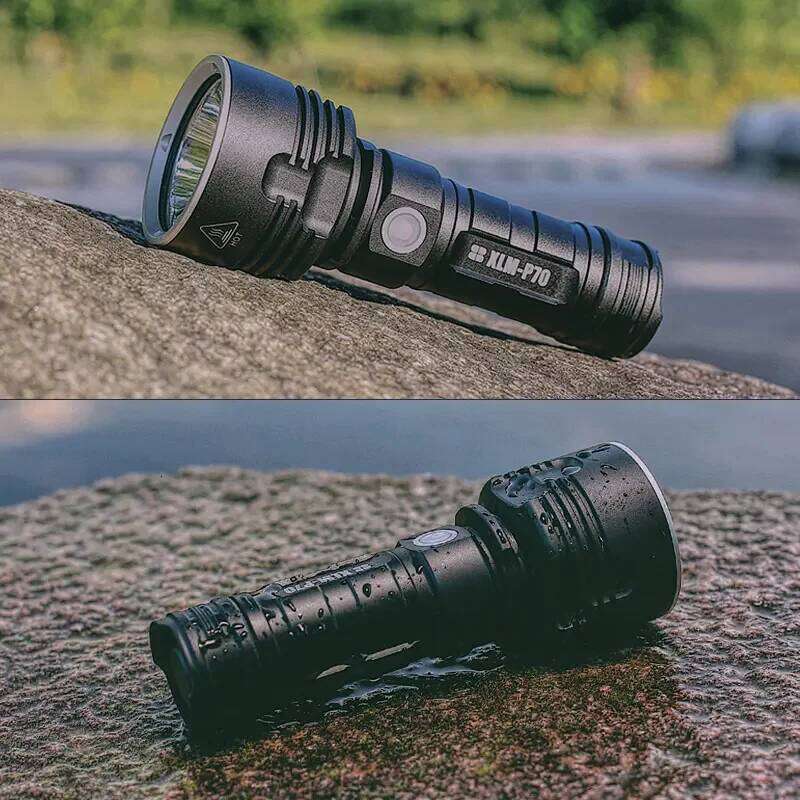 Ultra Bright LED Flashlight Waterproof Camping Hunting Torch Bicycle Power By 26650 Battery Outdoor Light Z260121