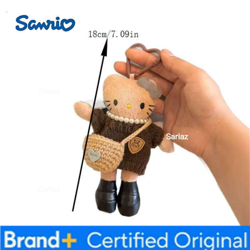 Sanrio Japanese Popular Dolls Cute Black Skin Heisei Spicy Girl Long Legs Cat Plush Doll Cartoon Toys Bag Pendant H2601211