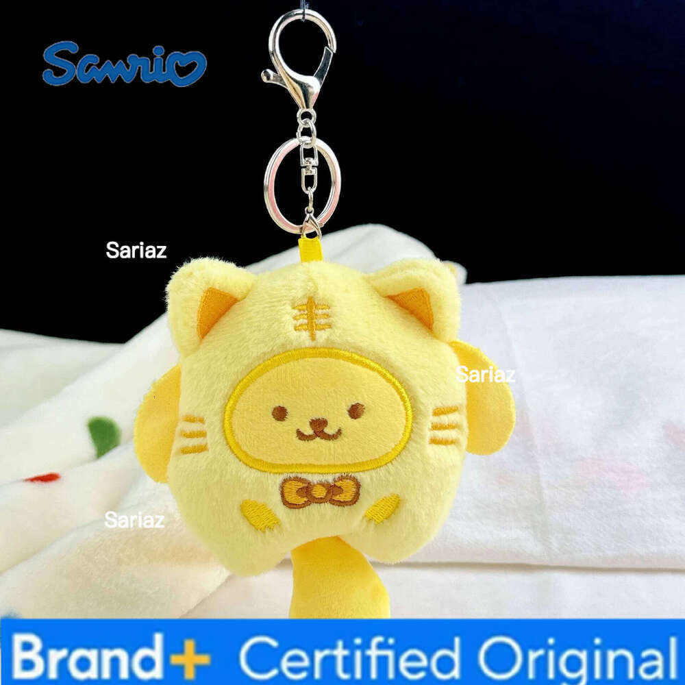 Sanrio Hello Kitty Cute Plush Stuffed Toy Keychain Anime Peripheral Kuromi Backpack Hanging Chain Holiday Gifts For Boys And Girls H26012111